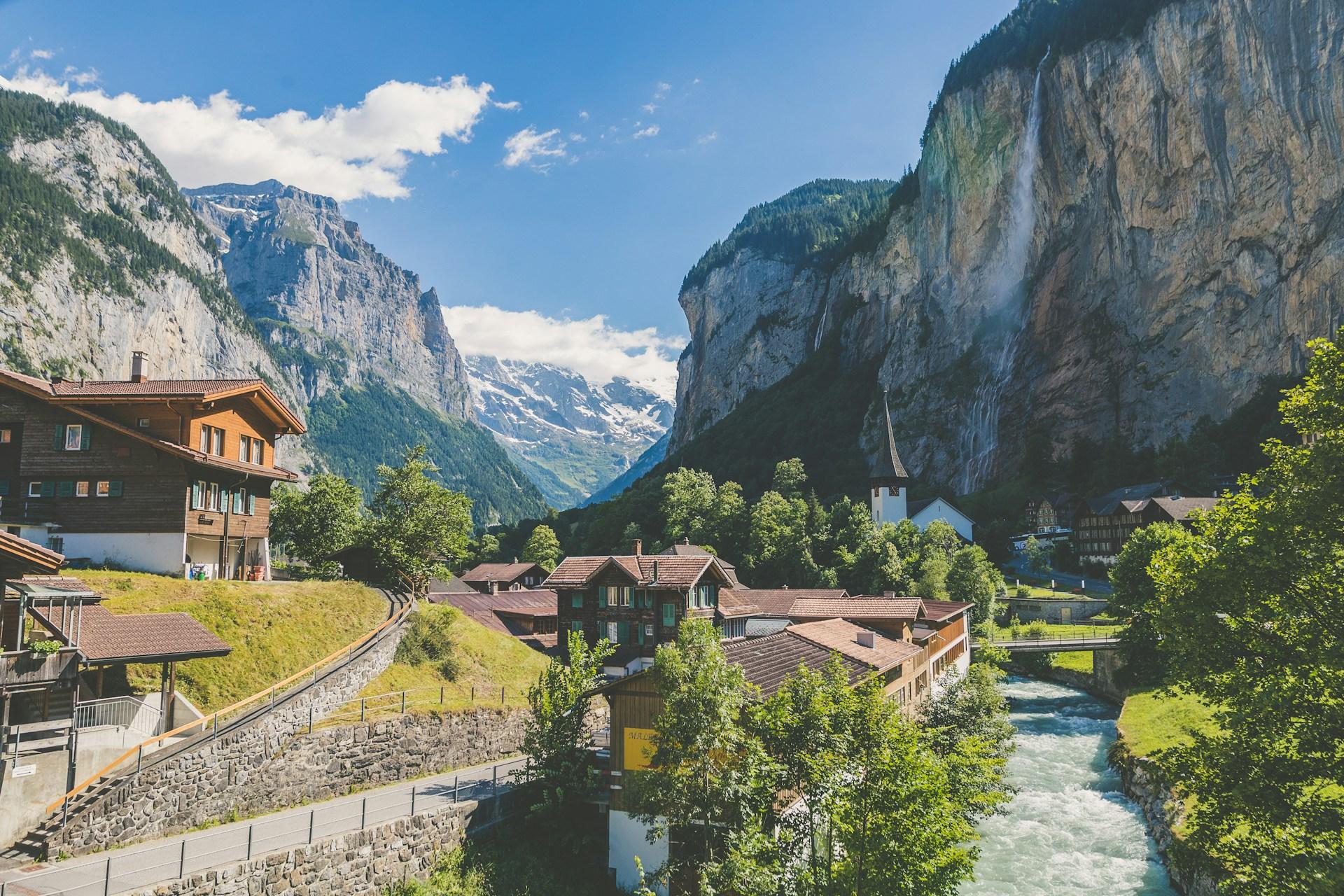 Vacances d'été en Suisse - background banner